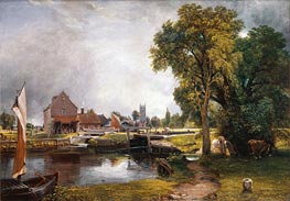 Dedham Schloss und Mühle | Constable | Gemälde Reproduktion