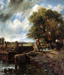 The Lock, 1824 von Constable | Leinwand Kunstdruck