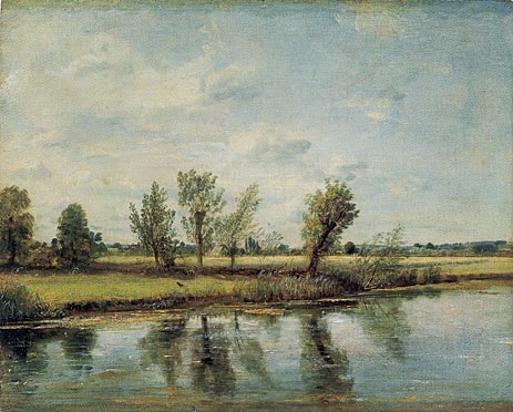 Wasserwiesen in der Nähe von Salisbury, 1829 | Constable | Giclée Leinwand Kunstdruck