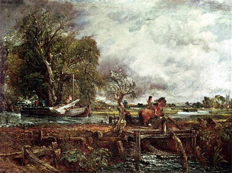 Das springende Pferd, 1825 | Constable | Giclée Leinwand Kunstdruck
