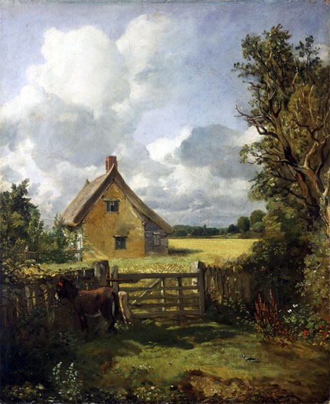 Constable | Häuschen in Getreidefeld, c.1833 | Giclée Leinwand Kunstdruck