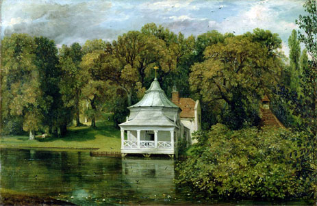 Das Quartier hinter der Alresford-Halle, 1816 | Constable | Giclée Leinwand Kunstdruck