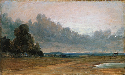 A View on Hampstead Heath with Harrow in the Distance, 1822 | Constable | Giclée Canvas Print
