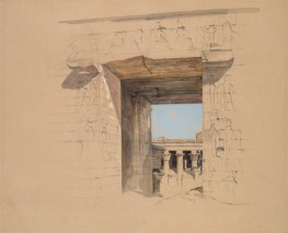 Der Tempel von Edfu: Die Tür des Pylons, 1850 | John Frederick Lewis