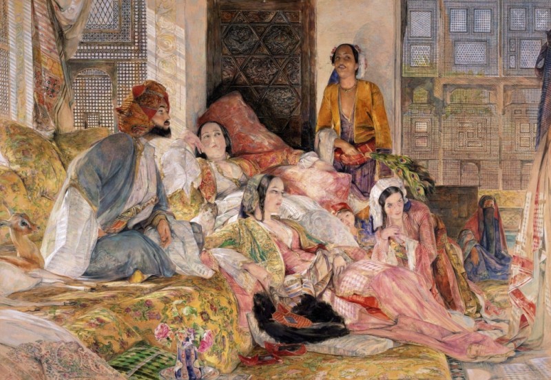 Das Hhareem, Kairo, 1850 | John Frederick Lewis | Giclée Papier-Kunstdruck