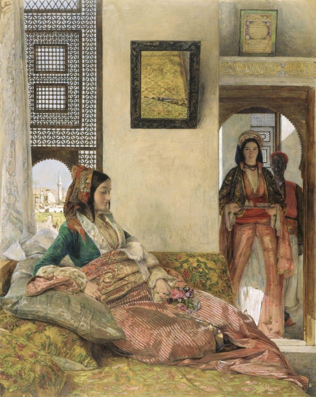 Das Leben im Harem, Kairo, 1858 | John Frederick Lewis | Giclée Papier-Kunstdruck