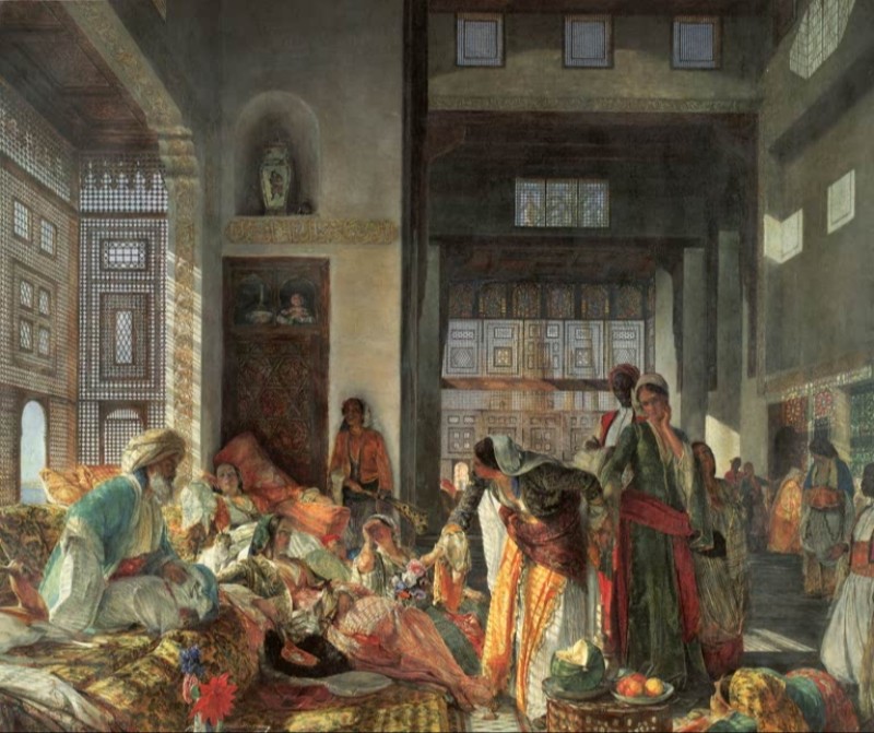 Ein abgefangener Brief, 1869 | John Frederick Lewis | Giclée Leinwand-Kunstdruck