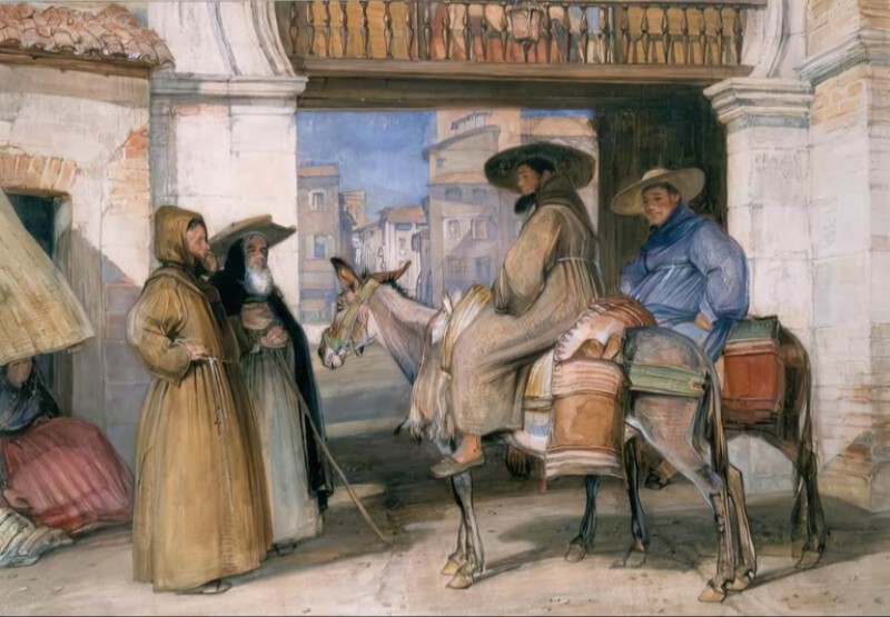 Bettelmönche in Granada, c.1832/34 | John Frederick Lewis | Giclée Papier-Kunstdruck