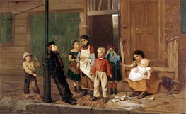 John George Brown | The Bully of the Neighbourhood, 1866 | Giclée Canvas Print