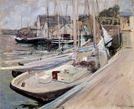 John Henry Twachtman | Fishing Boats at Gloucester, 1901 | Giclée Canvas Print