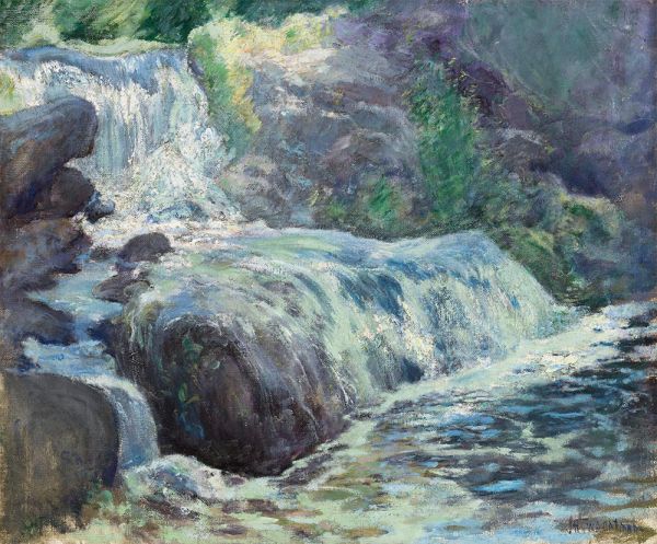 Waterfall, c.1895/99 | John Henry Twachtman | Giclée Canvas Print