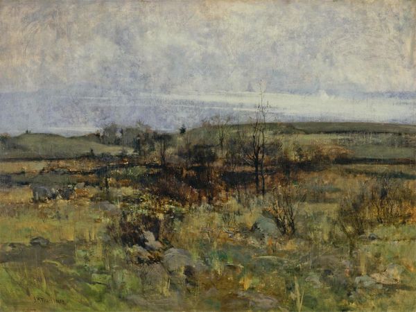 Cincinnati-Landschaft, c.1882 | John Henry Twachtman | Giclée Leinwand Kunstdruck