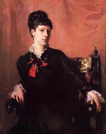 Frances Sherborne Ridley Watts, 1877 by Sargent | Canvas Print