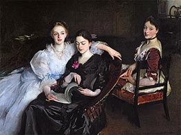 The Misses Vickers, 1884 von Sargent | Leinwand Kunstdruck