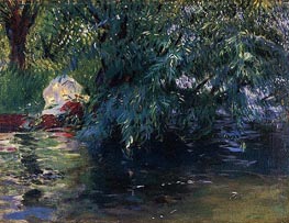 A Backwater, Calcot Mill near Reading | Sargent | Gemälde Reproduktion