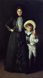 Mrs. Edward L. Davis and Her Son Livingston Davis, 1890 by Sargent | Canvas Print