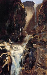 Wasserfall, c.1910 von Sargent | Leinwand Kunstdruck