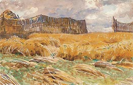 Camouflaged Field in France, 1918 by Sargent | Paper Art Print