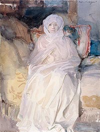 Mrs. Gardner in White | Sargent | Gemälde Reproduktion