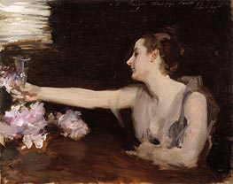 Madame Gautreau Drinking a Toast, c.1882/83 by Sargent | Canvas Print