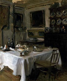My Dining Room, c.1883/86 by Sargent | Canvas Print