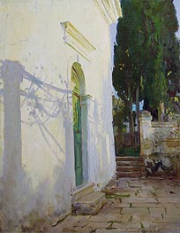 Shadows on a wall in Corfu | Sargent | Gemälde Reproduktion