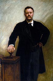 Theodore Roosevelt, 1903 von Sargent | Leinwand Kunstdruck