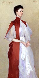 Portrait of Mrs Robert Harrison, 1886 von Sargent | Leinwand Kunstdruck