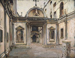 Sargent | Courtyard of the Scuola Grande di San Giovanni Evangelista, Venice | Giclée Canvas Print