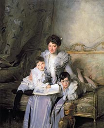 Mrs. Knowles and Her Children, 1902 von Sargent | Leinwand Kunstdruck