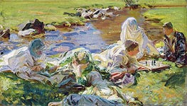 Dolce far Niente | Sargent | Painting Reproduction