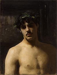 Man Wearing Laurels | Sargent | Painting Reproduction