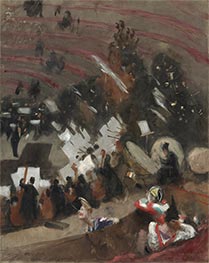Probe des Orchesters Pasdeloup im Cirque d'Hiver | Sargent | Gemälde Reproduktion