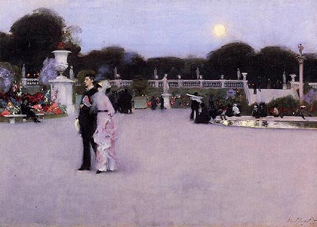 In the Luxembourg Gardens, 1879 | Sargent | Giclée Canvas Print
