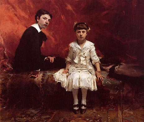 Sargent | Portrait of Edouard and Marie-Louise Pailleron, 1881 | Giclée Canvas Print