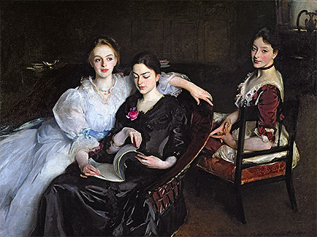 The Misses Vickers, 1884 | Sargent | Giclée Leinwand Kunstdruck