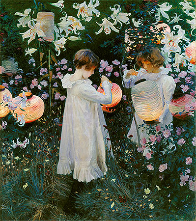 Carnation, Lily, Lily, Rose, c.1885/86 | Sargent | Giclée Leinwand Kunstdruck