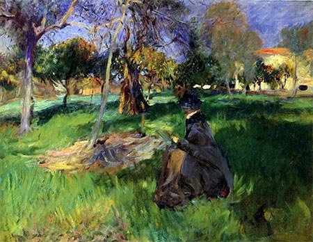 In the Orchard, c.1883/85 | Sargent | Giclée Leinwand Kunstdruck