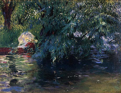 Ein Altarm, Calcot-Mühle bei Reading, 1888 | Sargent