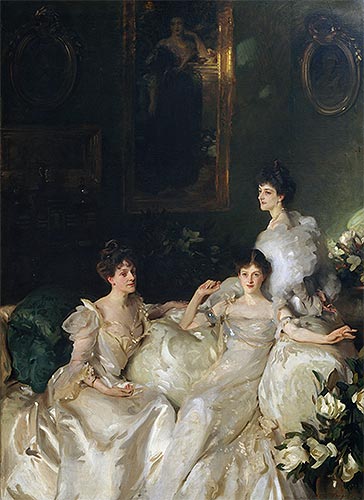 The Wyndham Sisters, 1899 | Sargent | Giclée Leinwand Kunstdruck