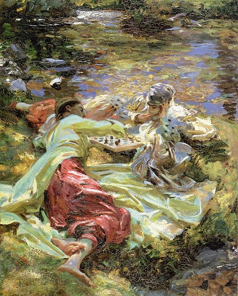 The Chess Game, c.1907 | Sargent | Giclée Canvas Print