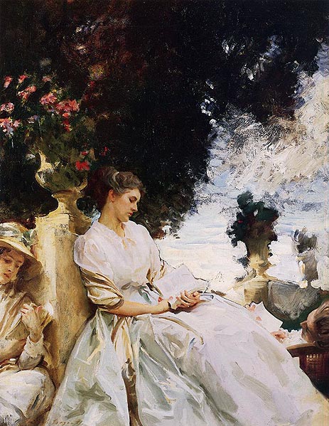 In the Garden, Corfu, 1909 | Sargent | Giclée Leinwand Kunstdruck