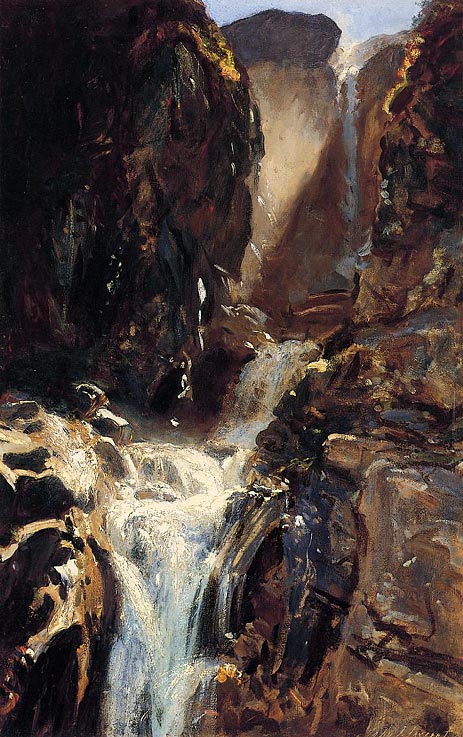 A Waterfall, c.1910 | Sargent | Giclée Canvas Print