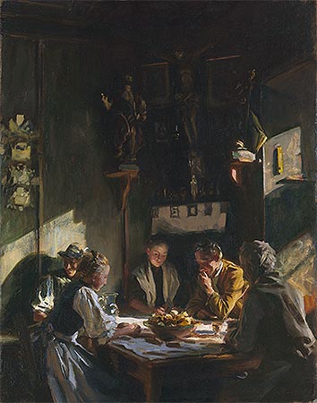 Tyrolese Interior, 1915 | Sargent