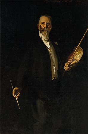 Portrait of William Merritt Chase, 1902 | Sargent | Giclée Leinwand Kunstdruck