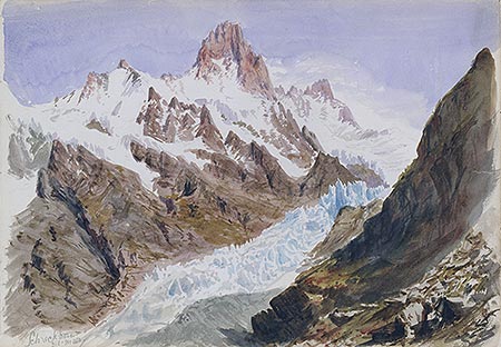 Schreckhorn, Eismeer (Splendid Mountain), 1870 | Sargent | Giclée Papier-Kunstdruck