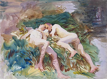 Tommies Bathing, 1918 | Sargent | Giclée Papier-Kunstdruck