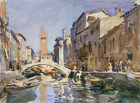 Venetian Canal, 1913 | Sargent | Giclée Paper Art Print