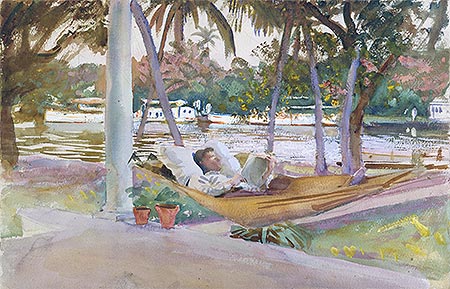 Figur in Hängematte, Florida, 1917 | Sargent