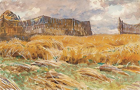 Camouflaged Field in France, 1918 | Sargent | Giclée Papier-Kunstdruck